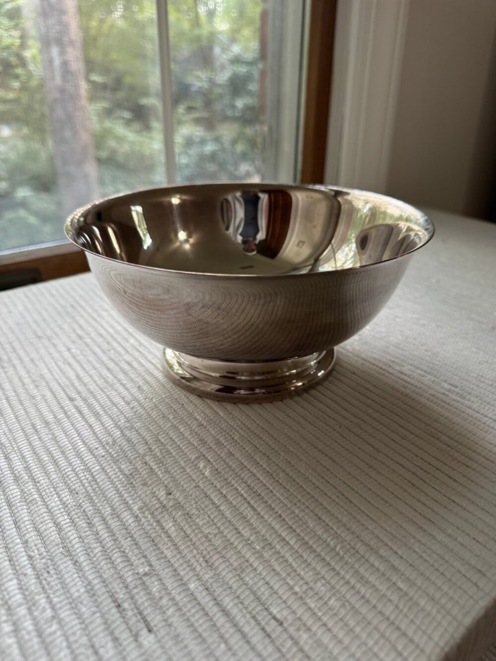Sheridan Silverplate Footed Serving Bowl | Paul Revere Style